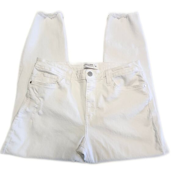 Just Black Denim Distressed White Stretch Skinny Jeans, 31 - Picture 2 of 8